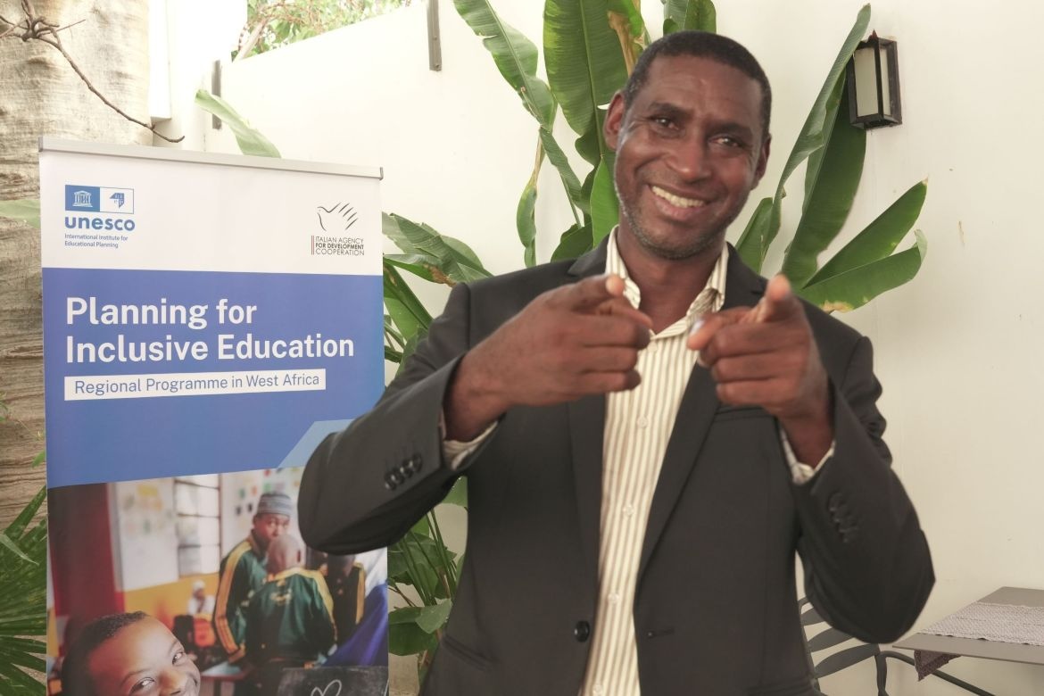 Program Focal Point for Guinea Bissau, and Chair of the Steering Committee. Credit: IIEP-UNESCO/NIANGA 